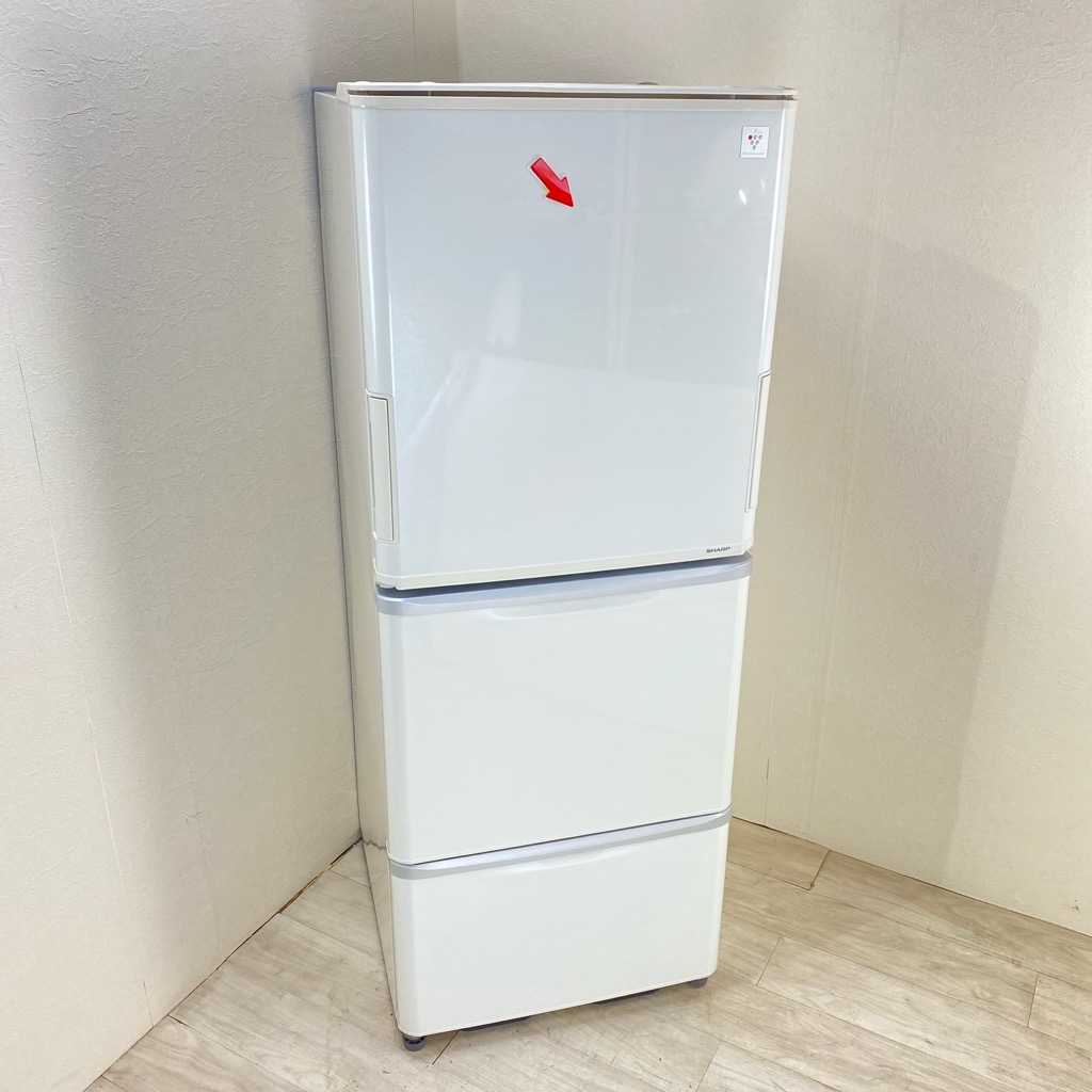 中古 店舗近郊送料格安 314L プラズマクラスター 3ドア冷蔵庫 シャープ