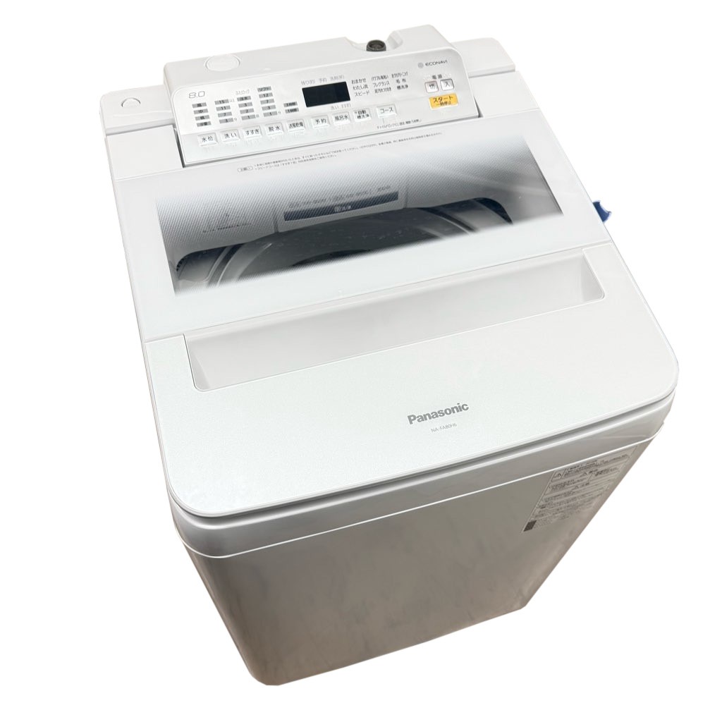 ��� 8.0kg ����ư������ �������絡ǽ�� �ѥʥ��˥å� NA-FA80H6-W 2018ǯ��¤ ��ư������ �ۥ磻�� 6�����ݾ��դ�