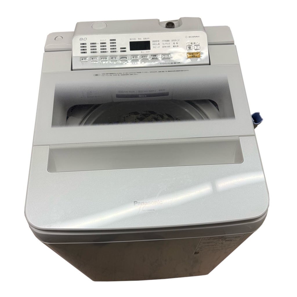 ��� 8.0kg ����ư������ �������絡ǽ�� �ѥʥ��˥å� NA-FA80H6-W 2018ǯ��¤ ��ư������ �ۥ磻�� 6�����ݾ��դ�