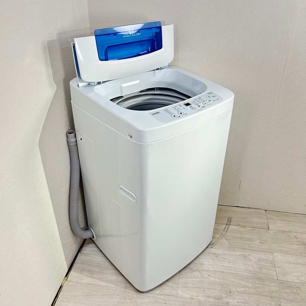 中古 4.2kg 全自動洗濯機 風乾燥機能 コンパクトサイズ ハイアール JW