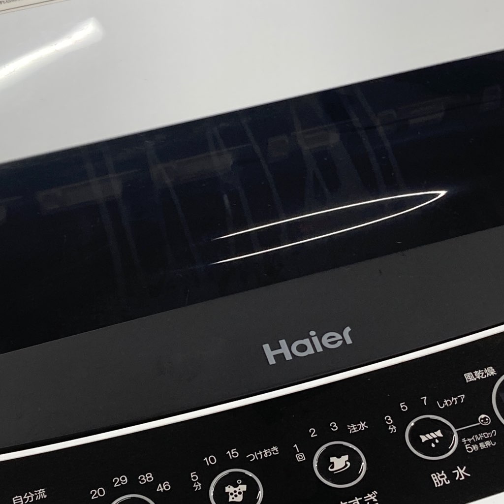 中古 5.5kg 全自動洗濯機 ハイアール JW-C55D-K 2020年製 ブラック 