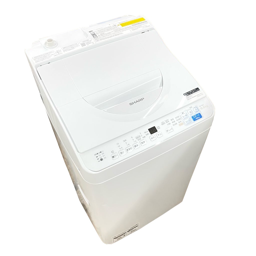 ��Ź�ǯ��  ����6.5kg ����3.5kg ����ư�������絡 ���㡼�� ES-T6E3-W 2024ǯ��¤ ������ �������� �ۥ磻�� 6�����ݾ��դ�