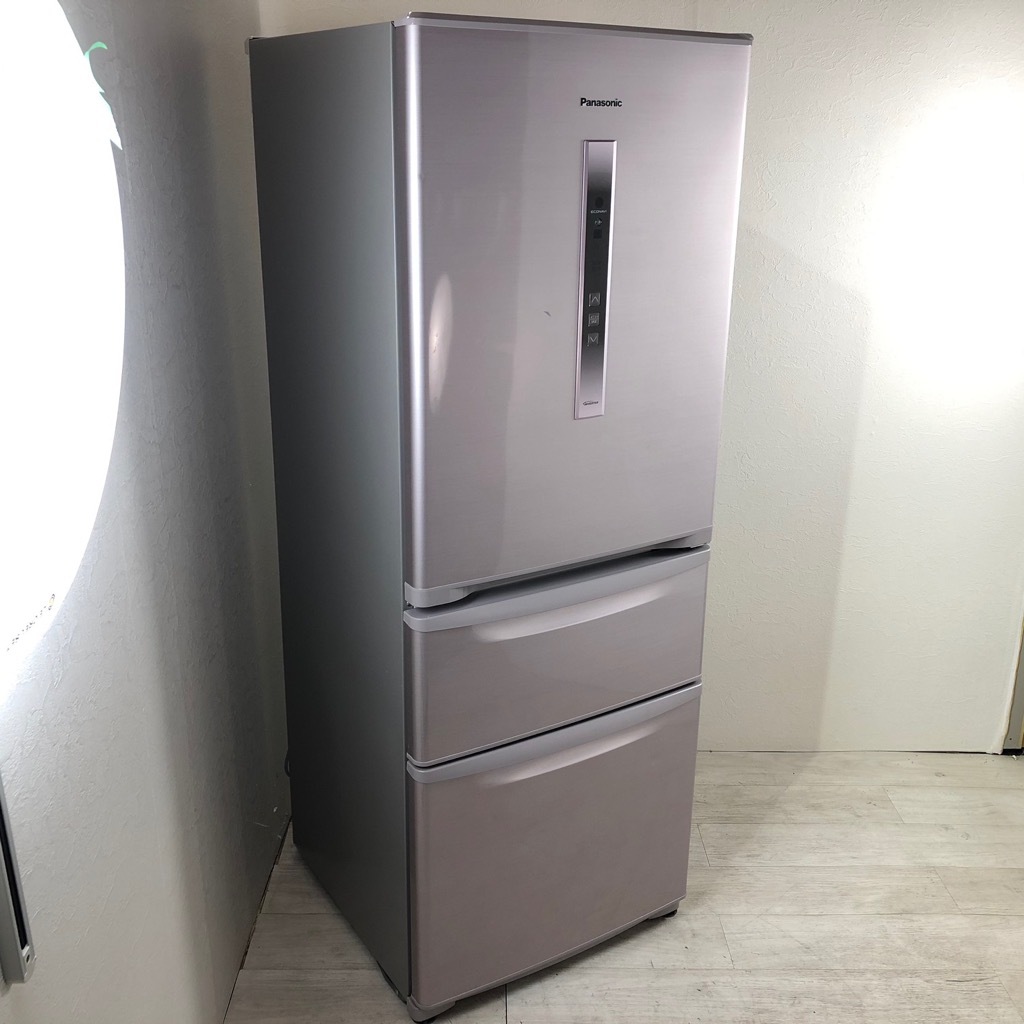 Panasonic 3ドア 冷凍冷蔵庫 321L 2014年製 自動製氷機能付き