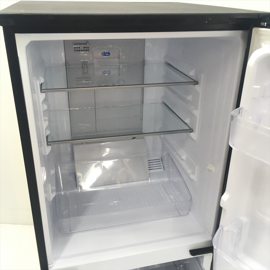 中古 137L ガラスドア 2ドア冷蔵庫 シャープ SJ-GD14E-B 2019年製