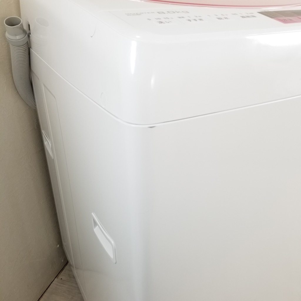 ☆中古 激安！！ SHARP　全自動電気洗濯機　8kg　ES-GV8A-P　2017年製　￥25,800！！2月キャンペイン中 中古 8.0kg 送風乾燥 全自動洗濯機 シャープ ES-GV8A-P 2017年製造