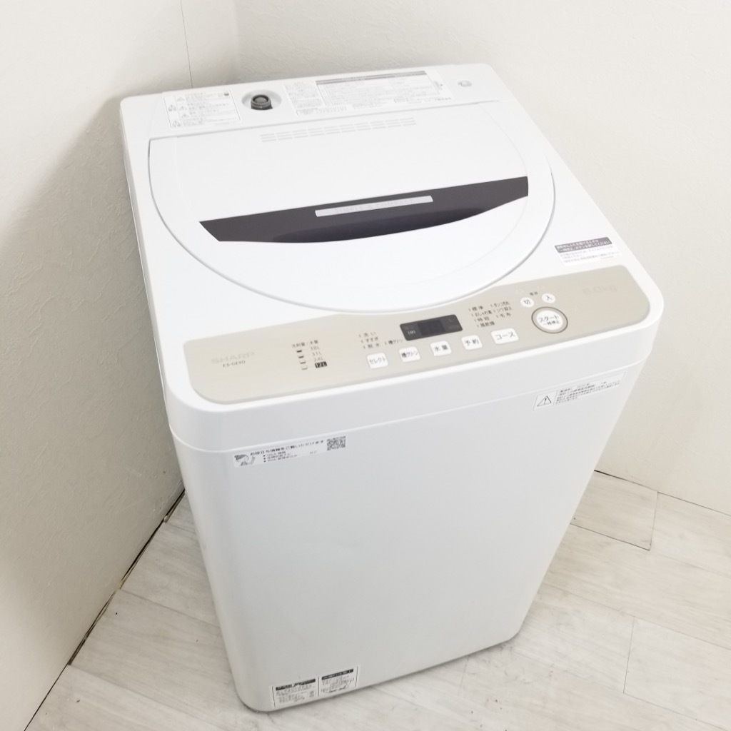 中古 高年式 6.0kg 全自動洗濯機 送風乾燥機能 シャープ 2020年製 ES 