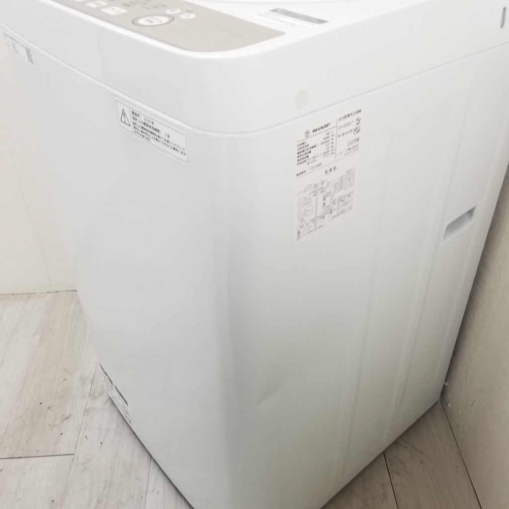 中古 高年式 6.0kg 全自動洗濯機 送風乾燥機能 シャープ 2020年製 ES