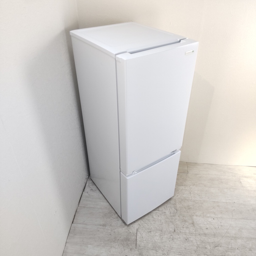 中古 156L 2ドア冷蔵庫 ヤマダ電機 YRZ-F15E1 2018年製 ホワイト 6ヶ月  