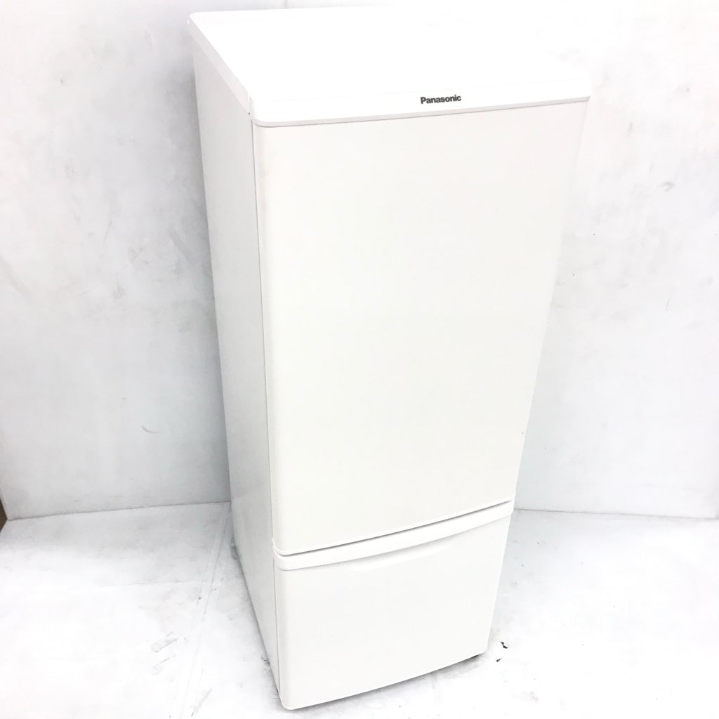 中古 168L 2ドア冷蔵庫 パナソニック NR-B17CW-W 2019年製 マット
