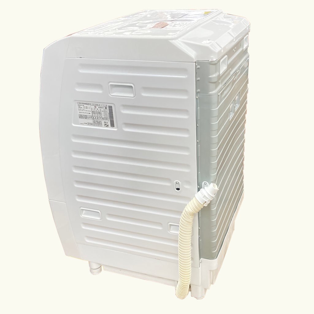 中古近郊送料格安 洗濯10.0kg 乾燥6.0kg ビックドラム 日立 BD-SG100BL 