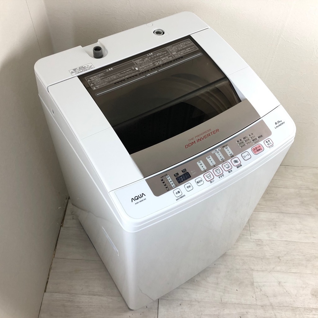 RKGSE-999】特価！アクア/8kg/全自動洗濯機/AQW-VW800E/中古/2016年製