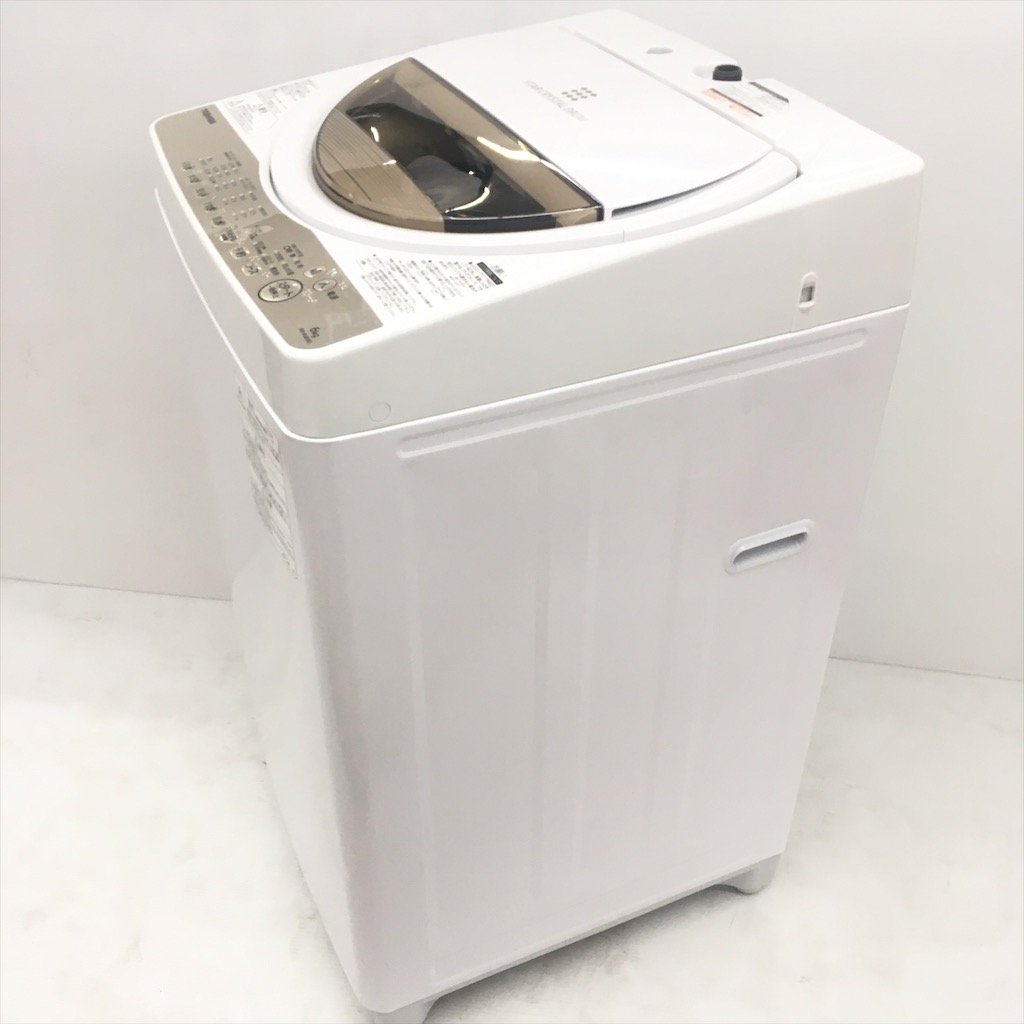 中古 高年式 全自動洗濯機 東芝 6.0kg AW-6G8 2020年製 グランホワイト 6ヶ月保証付き-COSMO SPACE online