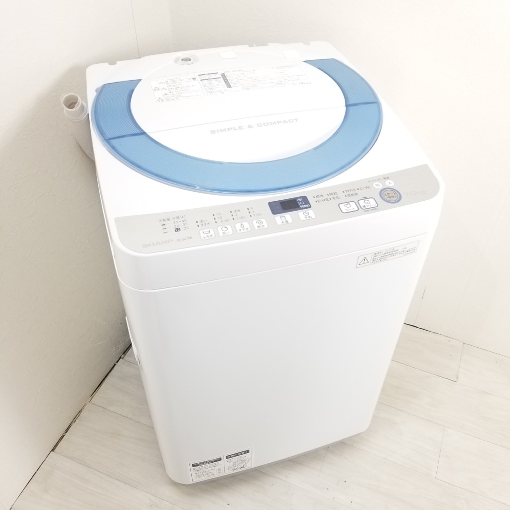 30日迄!SHARP 7㎏ 洗濯機【ES-GE70R-A】 シャープ ES-GE70R 価格比較 - 価格.com