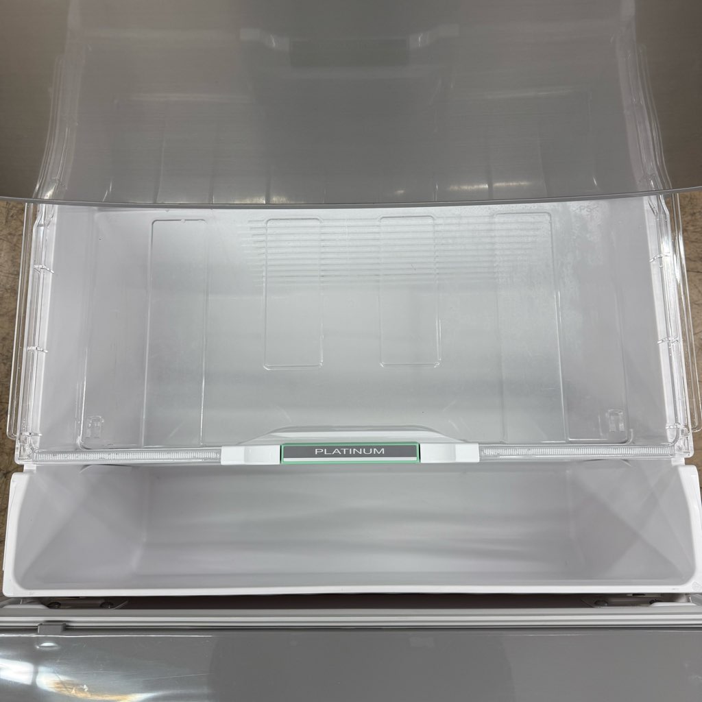 中古近郊自社便可 517L 日立 6ドア冷蔵庫 真空チルド R-F520F 2015年製