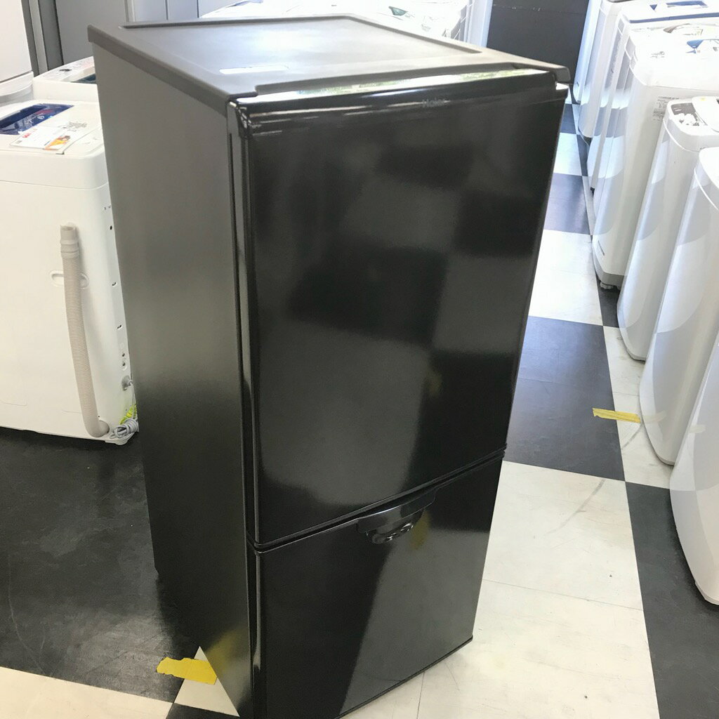 6ヶ月保証付 冷蔵庫 138Lハイアール 2014年製 2ドア 右開き ブラック 