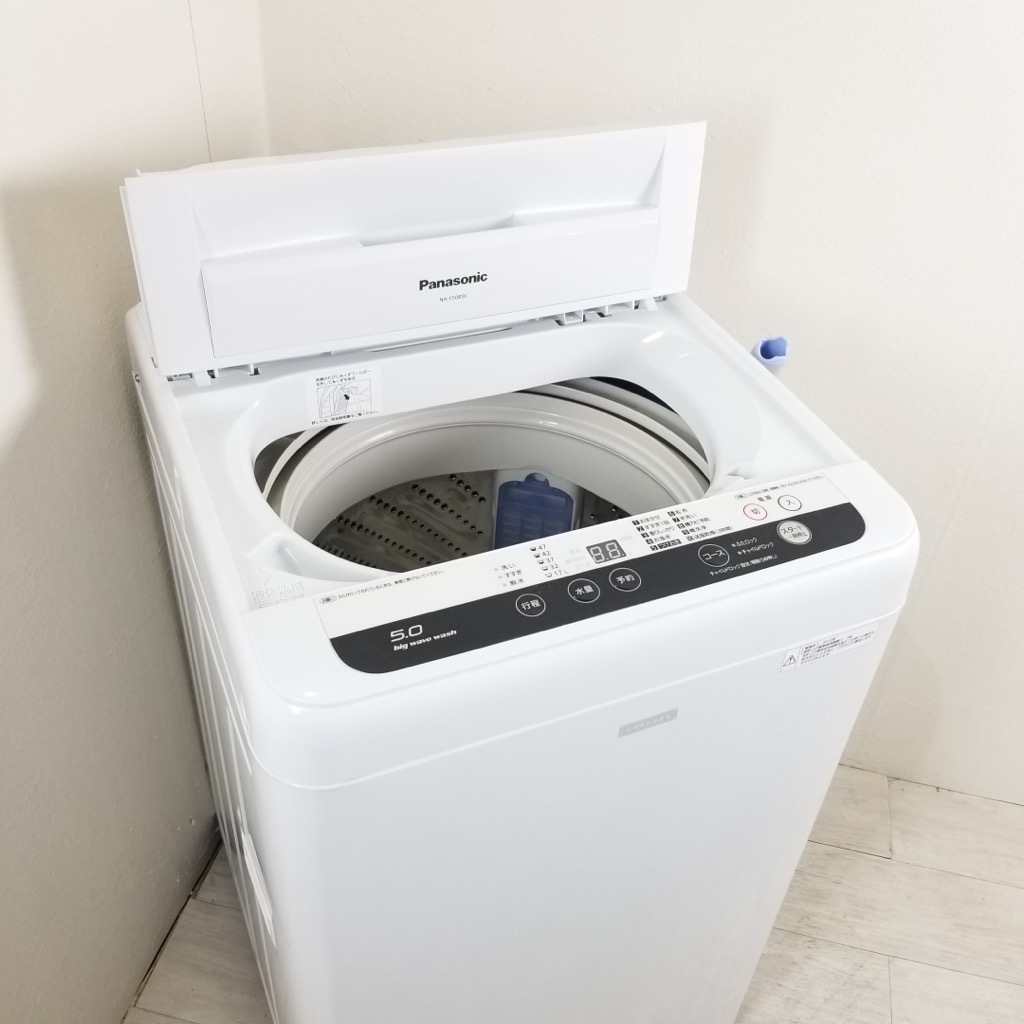 ●販売終了●Panasonic    5.0k洗濯機　2021年製　中古品 Panasonic (パナソニック) 全自動洗濯機 NA-F50B15 2021年製
