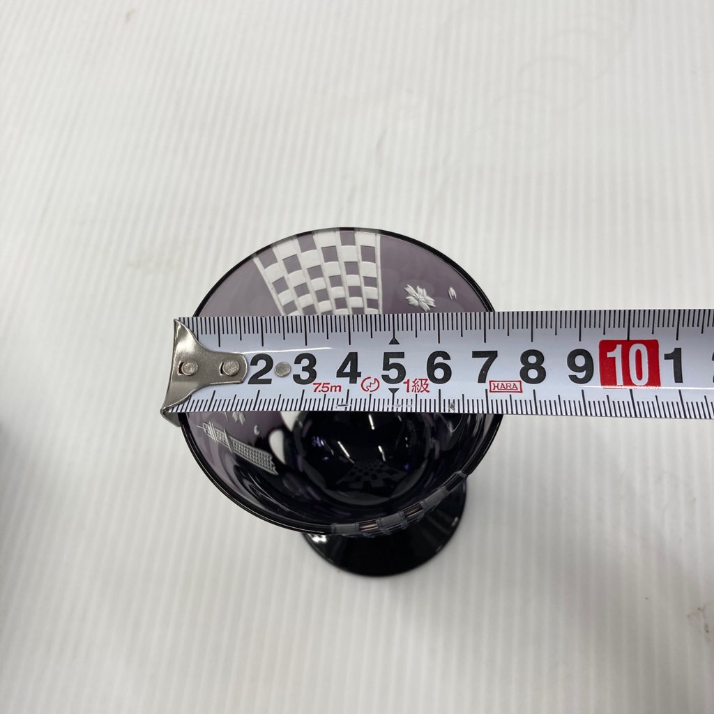 中古未使用 東京スカイツリー 江戸切子 大久保忠幸作 5周年記念