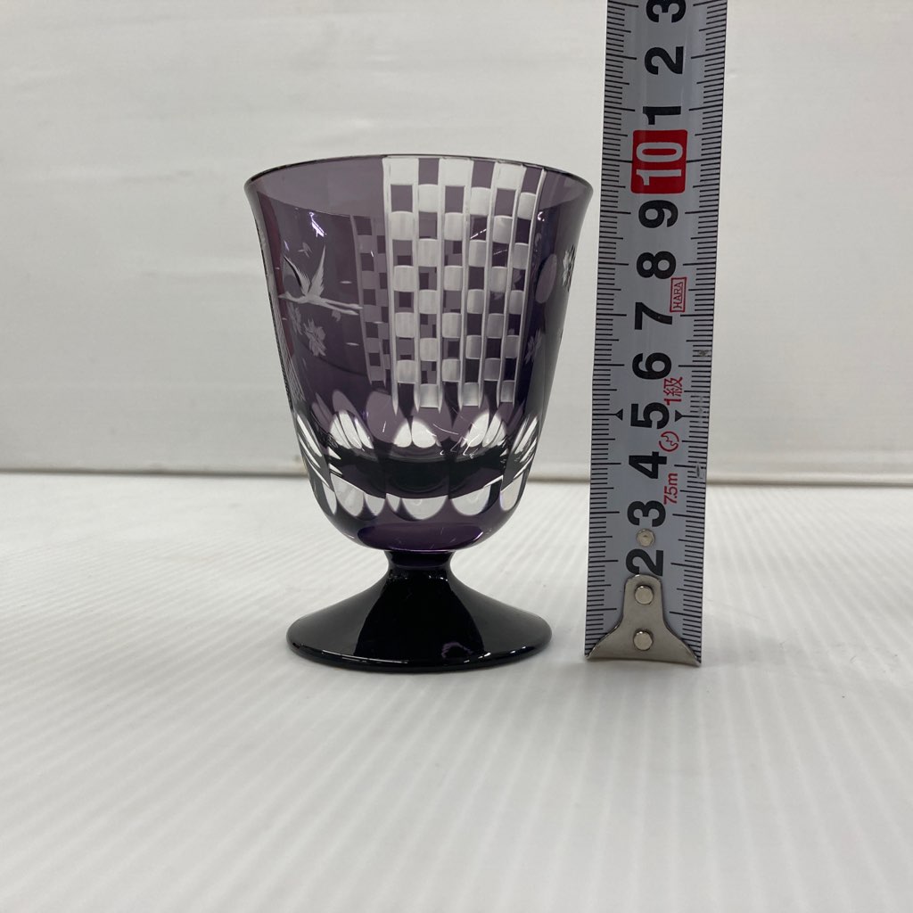 中古未使用 東京スカイツリー 江戸切子 大久保忠幸作 5周年記念