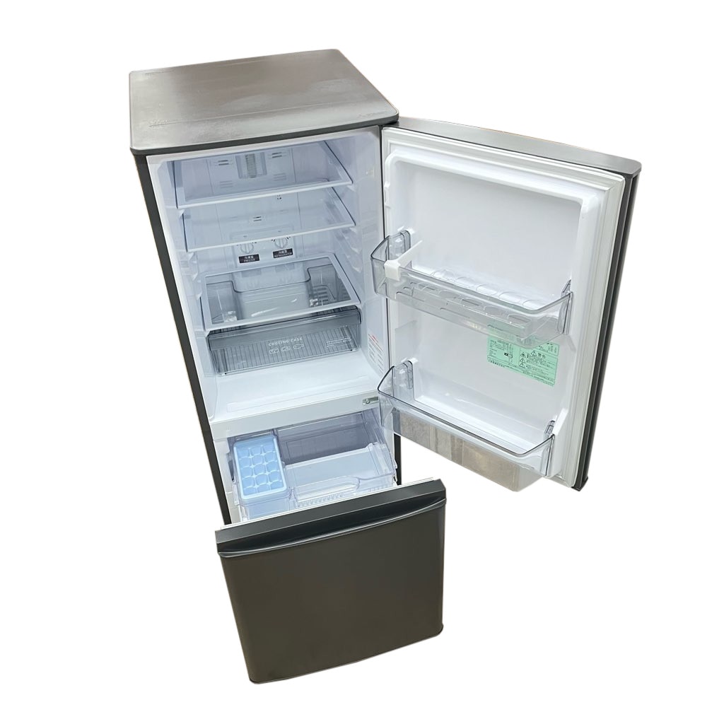 中古 146L 2ドア冷蔵庫 三菱電機 MR-P15G-H 2022年製 自動霜取りファン 