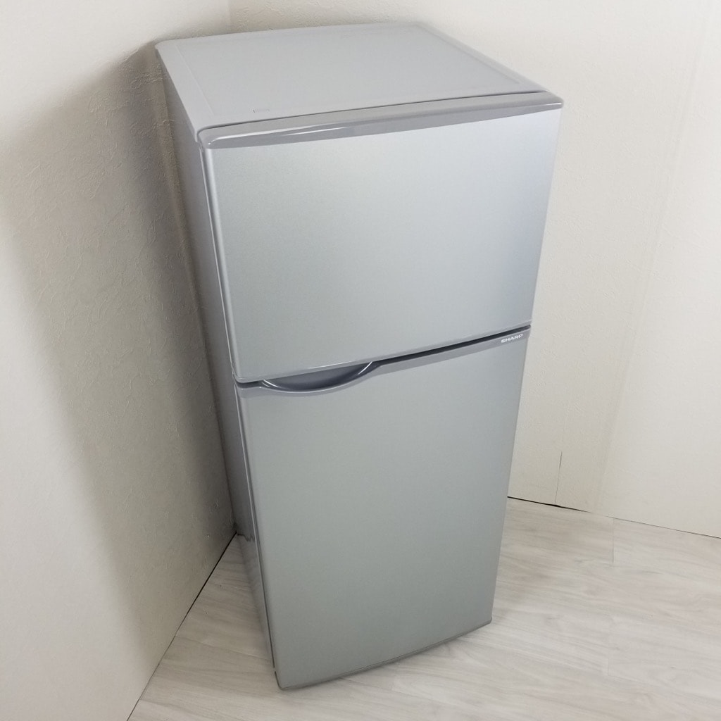 シャープ 冷蔵庫 SJ-H12B-S 2017年製 118L 250320- SJ-H12B-S 冷蔵庫 シルバー系 [118L /2ドア /右開きタイプ] 【お届け