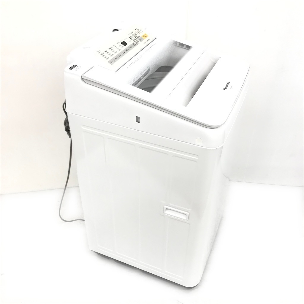 9/8受渡済）YJT9357【Panasonic/パナソニック 7.0㎏洗濯機】美品 2018