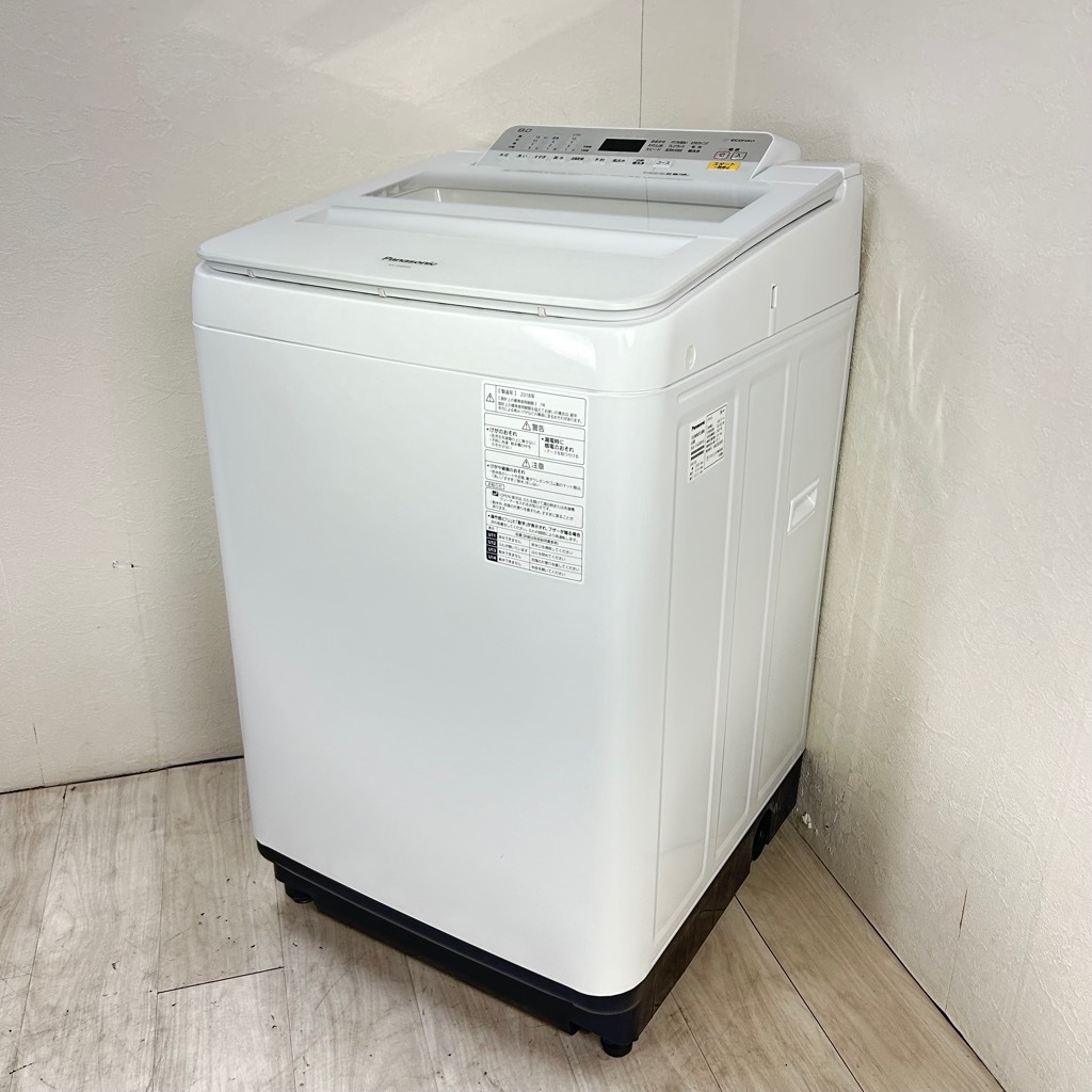 中古 8.0kg 送風乾燥機能付 全自動洗濯機 パナソニック NA-FA80H6 
