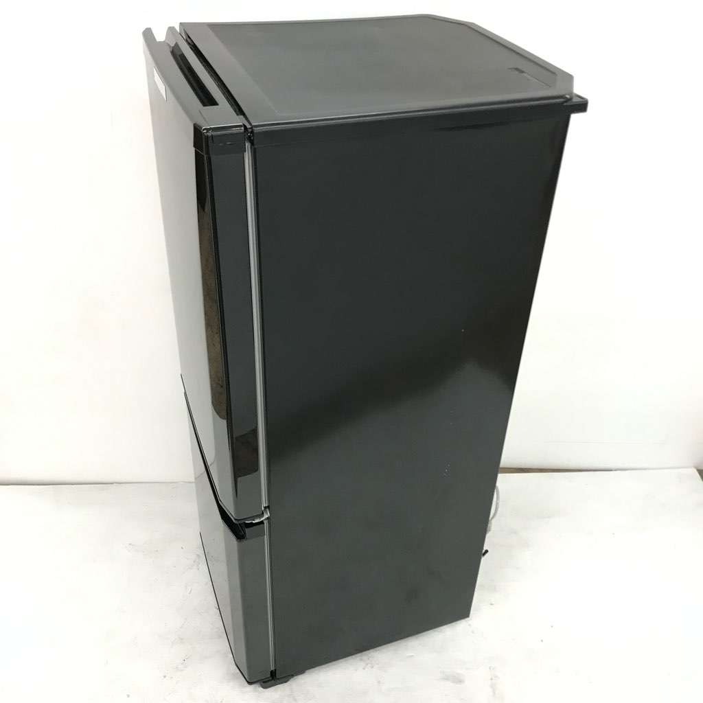 中古 冷蔵庫 三菱 自動霜取りファン式 146L 2ドア MR-P15C-B 2018年製 高年式 サファイアブラック 6ヶ月保証付き 中古 冷蔵庫 三菱 自動霜取りファン式 146L 2ドア MR-P15C-B 2018年製