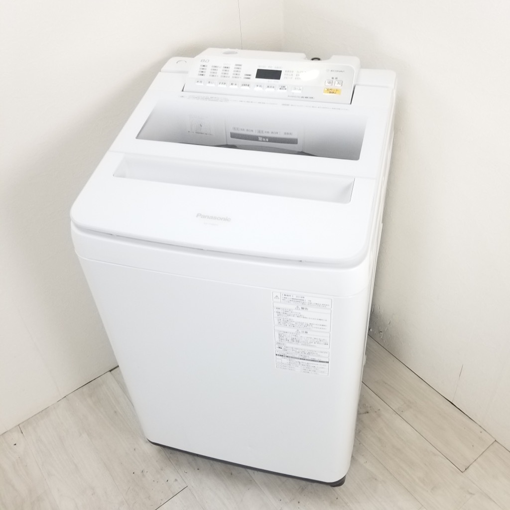 中古 8.0kg 送風乾燥機能付 全自動洗濯機 パナソニック エコナビ NA 