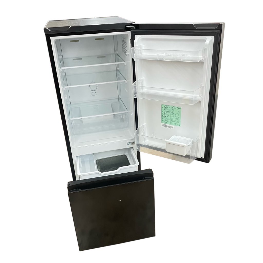 アマダナ TAG label by amadana 冷蔵庫 ブラック AT-RF160-BK 2ドア