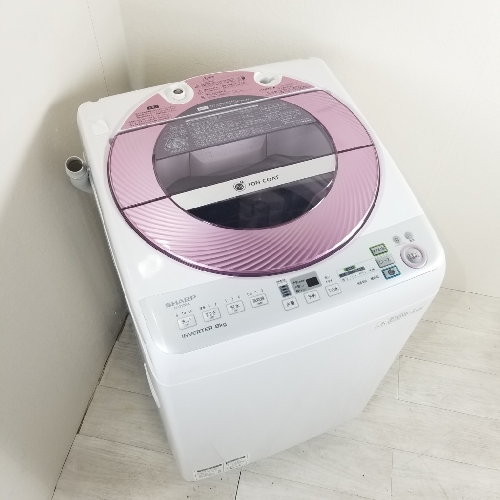 大阪W1643 SHARP シャープ 全自動電気洗濯機 ES-GE5A-V 5.5kg 大阪引 