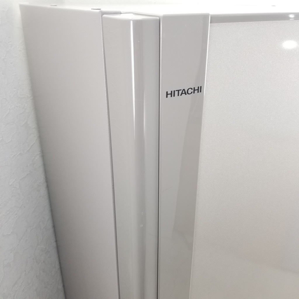 中古 265L 3ドア冷蔵庫 日立 R-27FV 2015年製 ライトブラウン 右開き 
