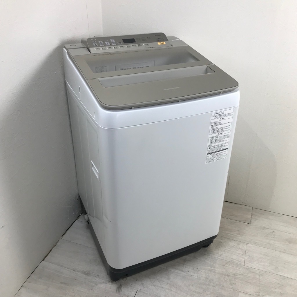 中古 パナソニック 9.0kg 全自動洗濯機 NA-FA90H5 2017年製 シャンパン 