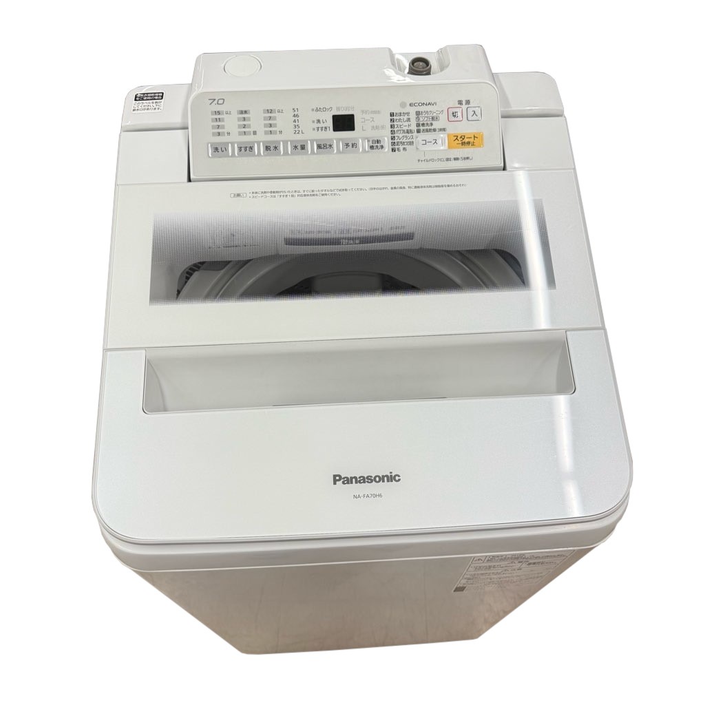 ��� 7.0kg �ʰ״��絡ǽ�� ����ư������ �ѥʥ��˥å� �����ʥ� NA-FA70H6 2018ǯ��¤ �ۥ磻�� 6�����ݾ��դ�