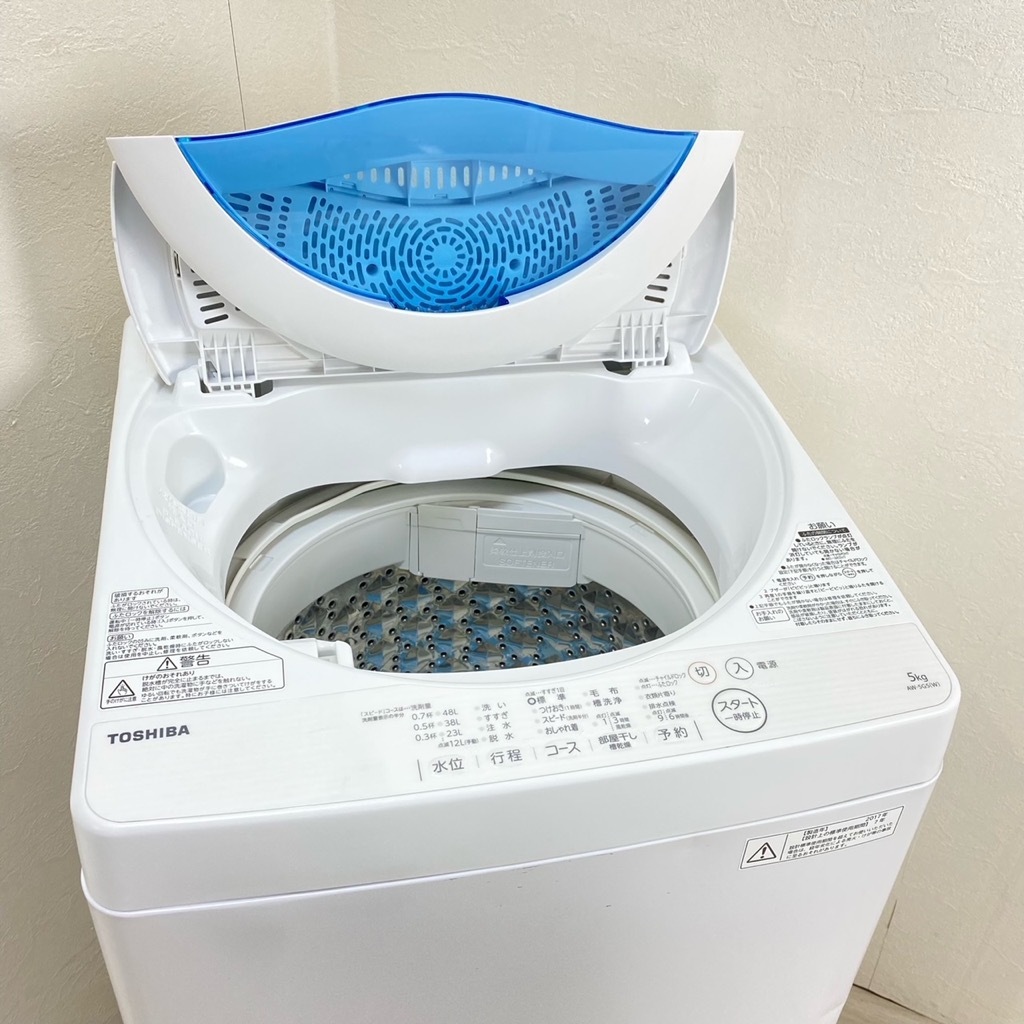 中古 洗濯機 東芝 5.0kg AW-5G5 2016年製 パワフル浸透洗浄 ホワイト