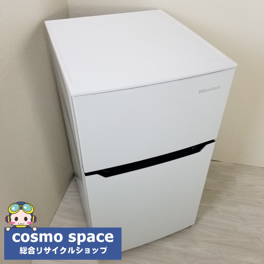 ハイセンス HR-B95A 2ドア冷蔵庫 93L『中古良品、日焼けあり』2020年