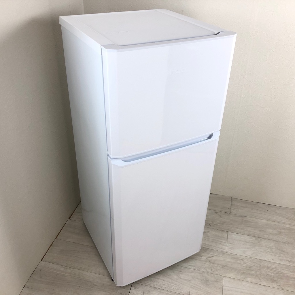 中古 ハイアール 2ドア冷蔵庫 121L 2017年～2018年製 ホワイト 小型 