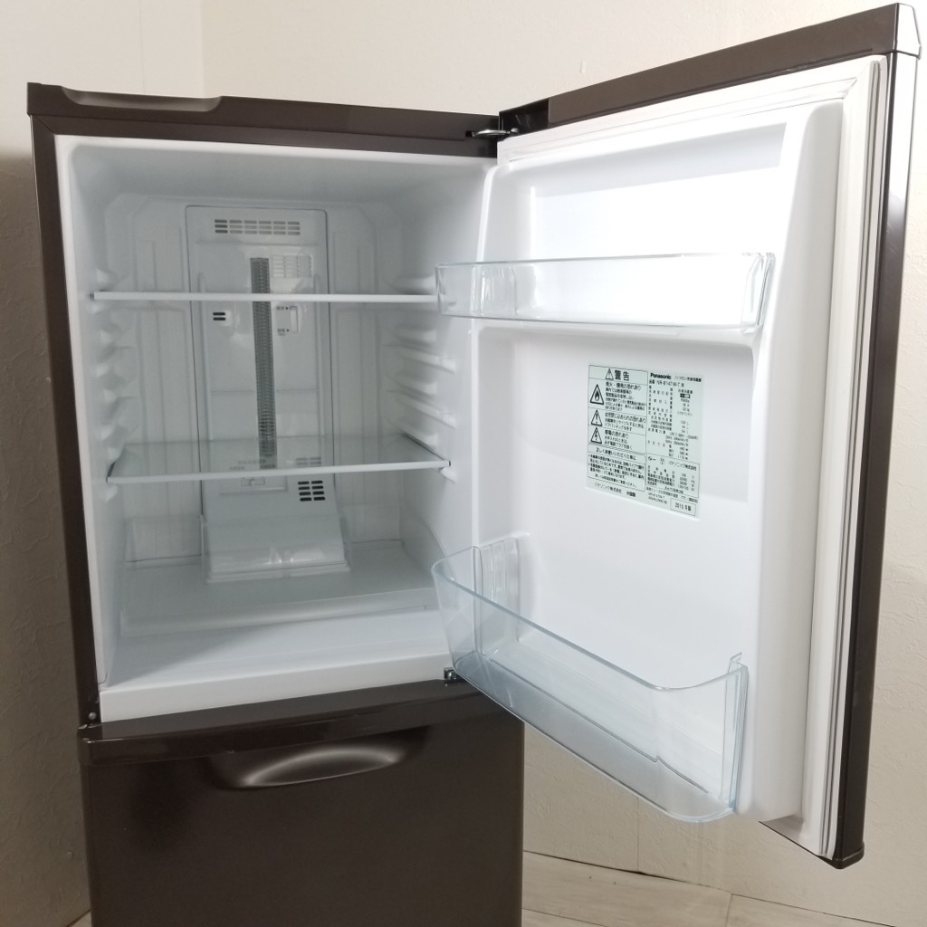 中古 2ドア冷蔵庫 自動霜取りファン式 138L パナソニック 2014年～2015 