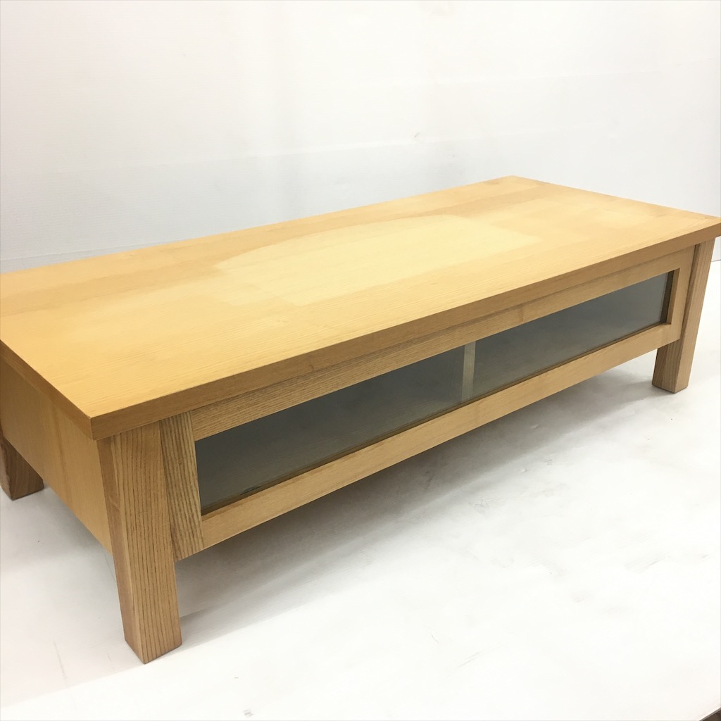 中古 人気 無印良品 タモ材テレビボード SE109TV W108.5×D46×H30