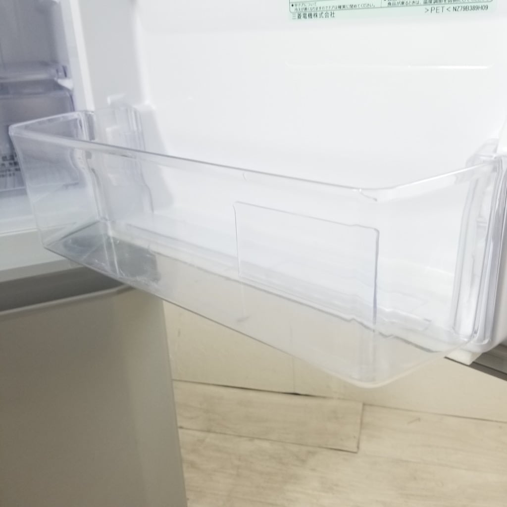中古 2ドア冷蔵庫 シルバー 三菱電機 自動霜取りファン式 146L MR-P15Z