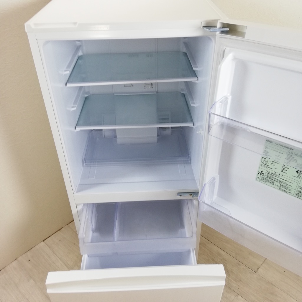 AQUA 157L 冷蔵庫2015年製 AQUA 冷凍冷蔵庫 AQR-16E(S) 157L AQUA 157L 冷蔵庫2015年製 AQUA 冷凍冷蔵庫 AQR-16E(S) 157L