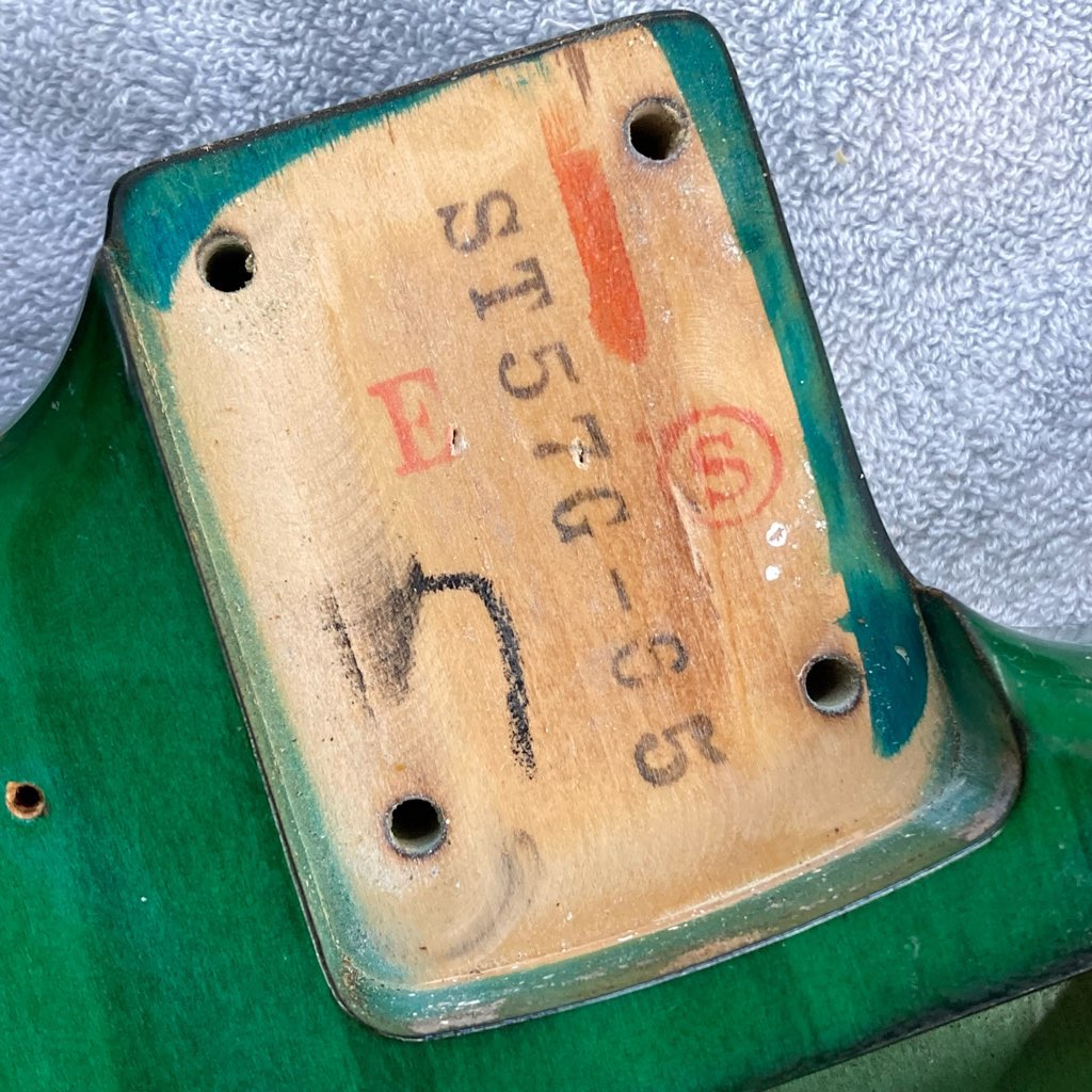 中古 Fender Japan ストラトキャスター ST57G-65 シースルーグリーン