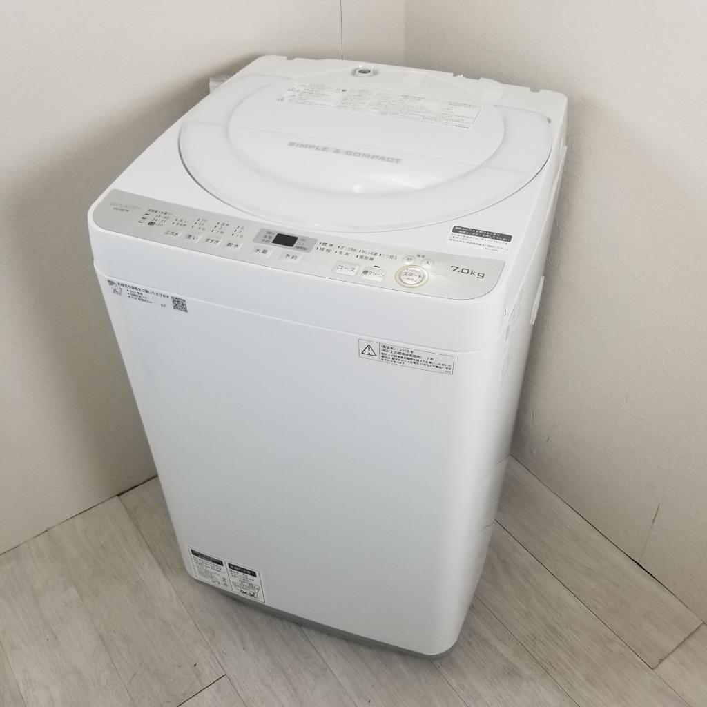 全国送料無料☆3か月保障付き☆洗濯機☆2018年☆ES-GE7B-W☆S-584