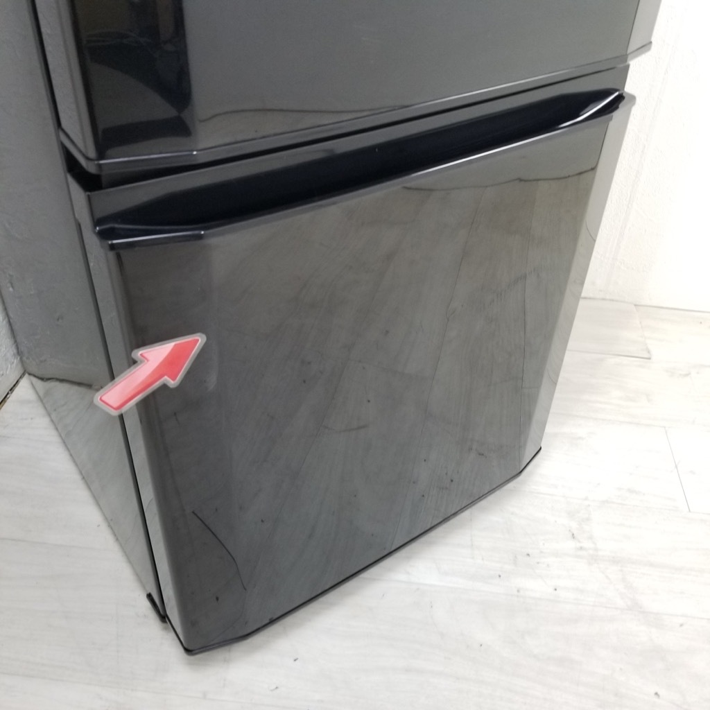 ジ600/  三菱 MITSUBISHI  冷蔵庫 2ドア冷蔵庫 自動霜取りファン式 ブラック 146L MR-P15A-B 2017年 中古 146L 2ドア冷蔵庫 ブラック 三菱電機 MR-P15A-B 2017年製 単身用