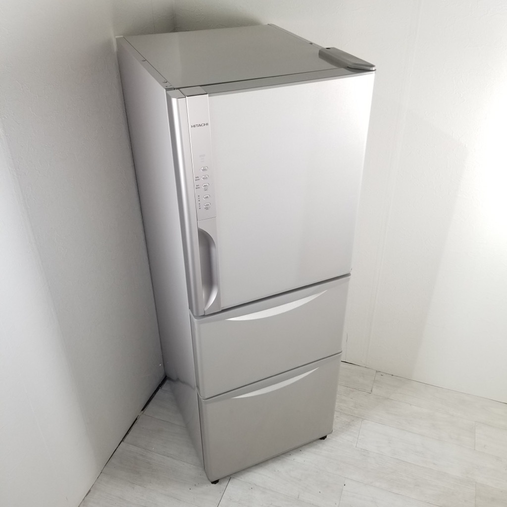 中古 店舗近郊送料格安 日立 265L 3ドア冷蔵庫 R-K270EV-T 2015年製 