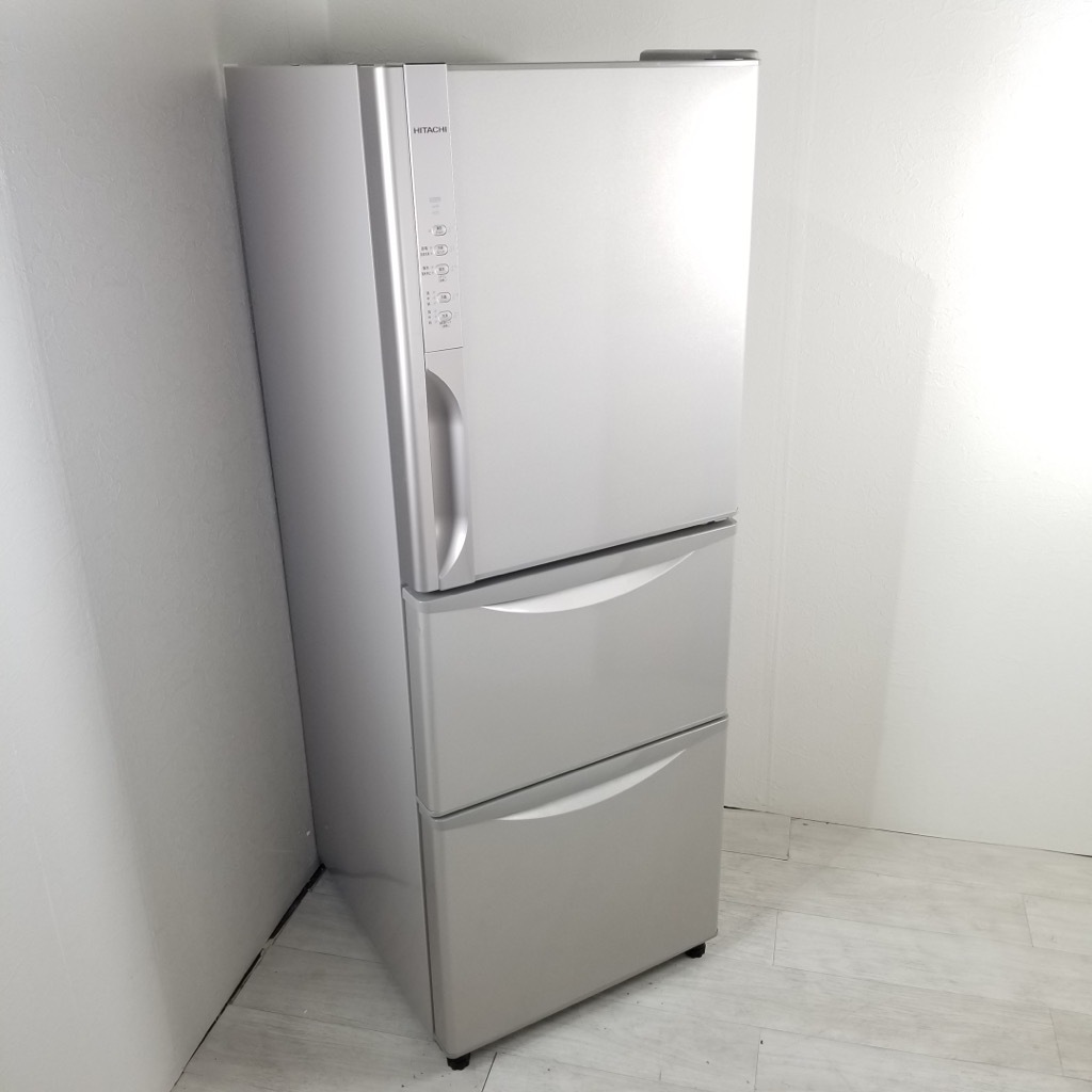 中古 店舗近郊送料格安 日立 265L 3ドア冷蔵庫 R-K270EV-T 2015