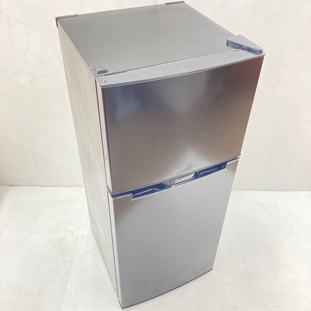 中古 118L 2ドア冷蔵庫 ウィンコド TH-118L2-BK 2021年製 つけかえ