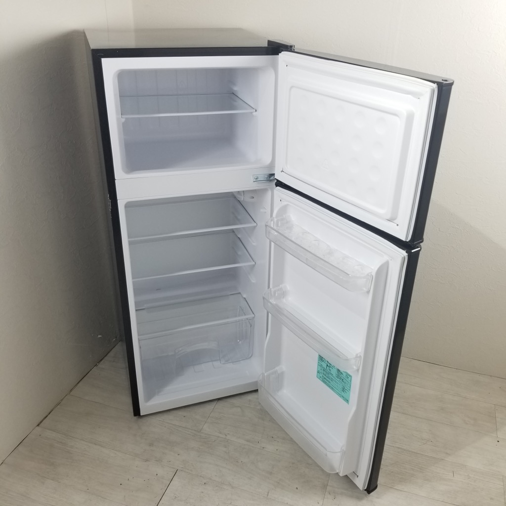 Haier 人気のブラック! 2ドア 冷蔵庫 130L 2019年製 中古 家電