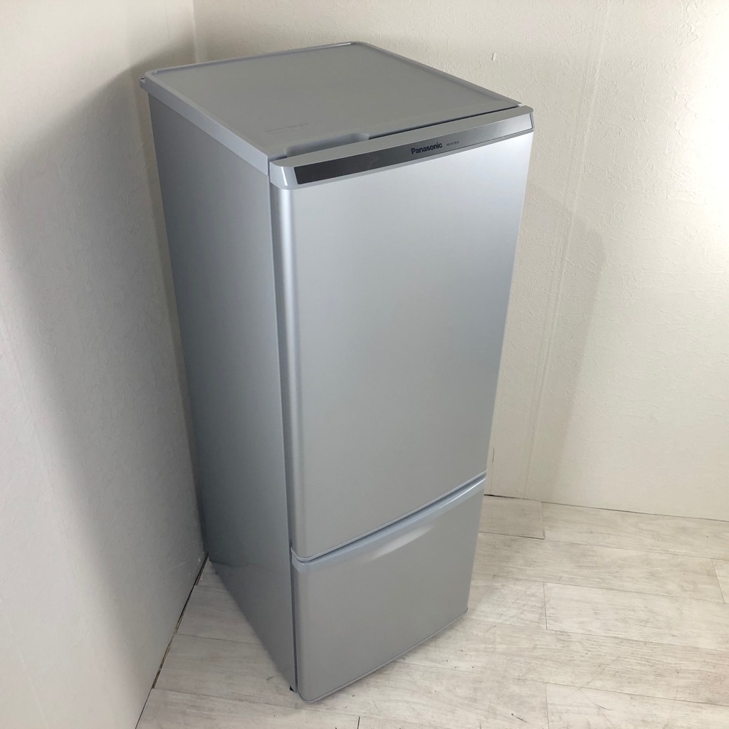 中古 168L 2ドア冷蔵庫 パナソニック NR-B178W-S 2016年製 シルバー