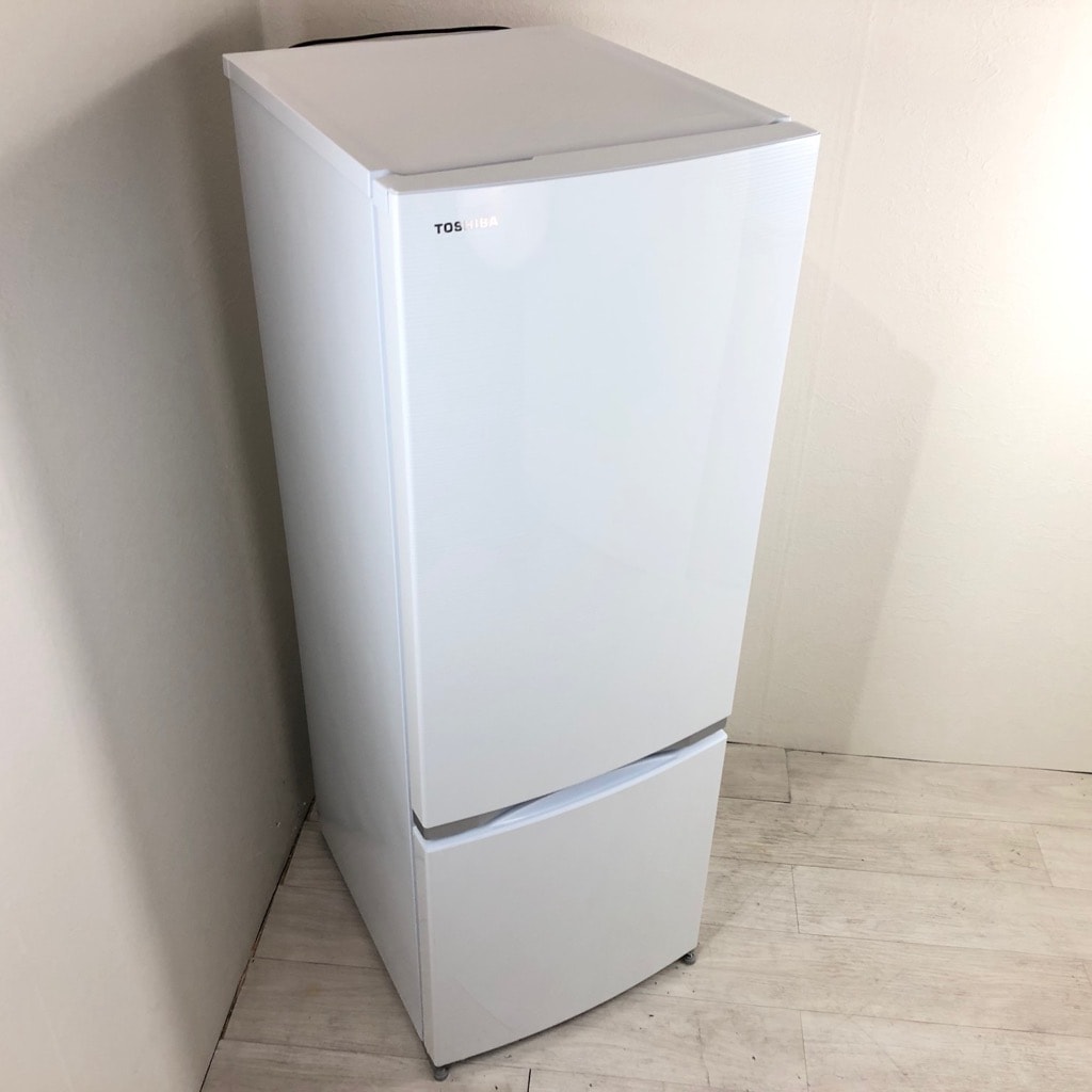 中古 東芝 171L 2ドア冷蔵庫 2017年製 ホワイト 新生活 二人