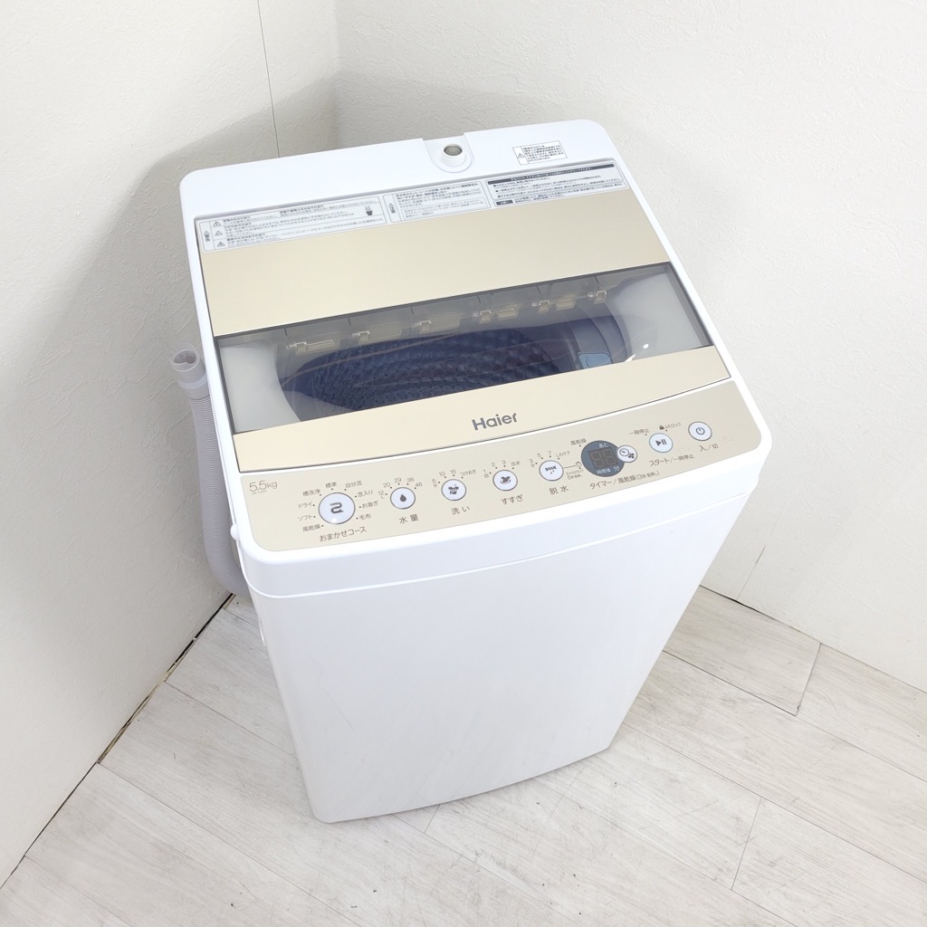 ハイアール 洗濯機 JW-C55D 中古品 5.5Kg 2019年